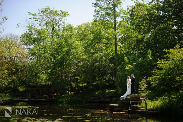 chicago lily pond wedding photography