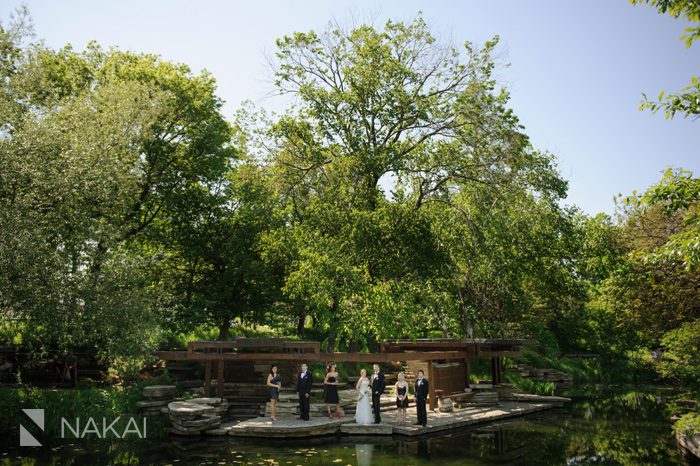 chicago lily pond wedding pictures