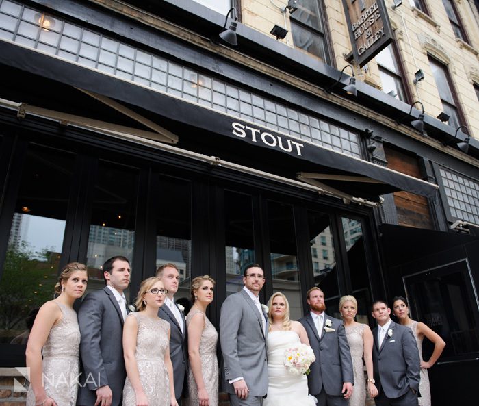 chicago bar stout wedding photo