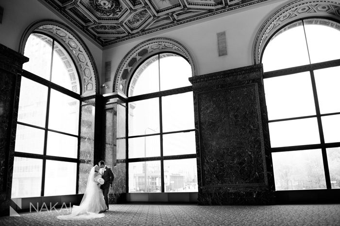 chicago cultural center wedding photo