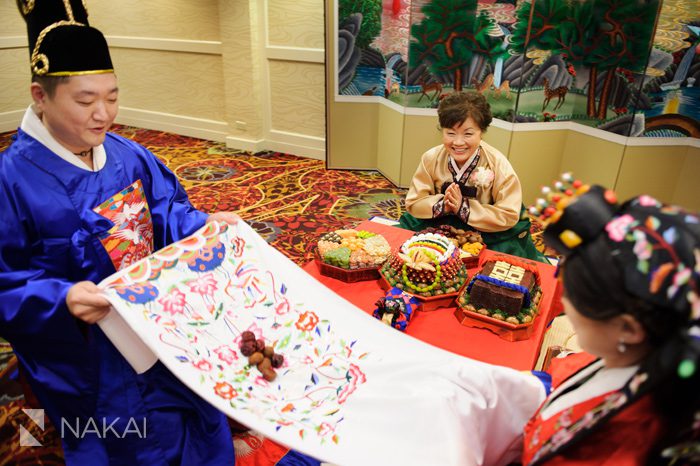 korean paebaek wedding traditional ceremony photo