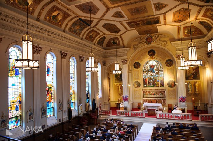 chicago assumption church wedding photo