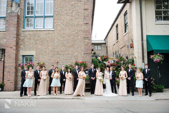 downtown Lake Forest wedding photos