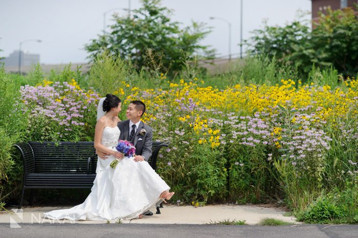 chicago nature wedding picture