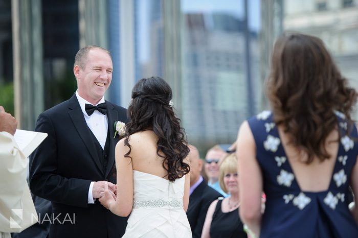 trump hotel chicago wedding ceremony photo