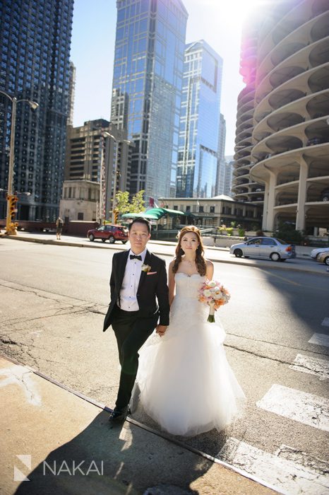chicago bridge wedding photography