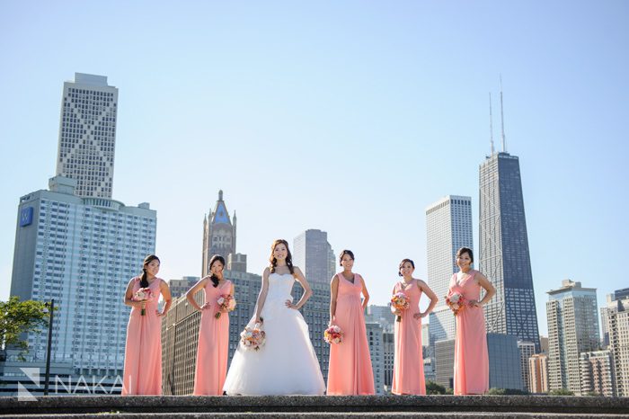 chicago skyline olive park wedding photographer