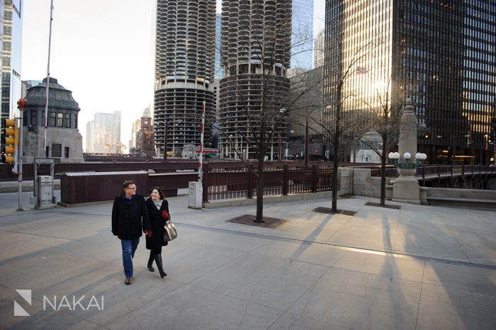 downtown chicago engagement pictures
