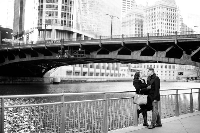 chicago river engagement photos