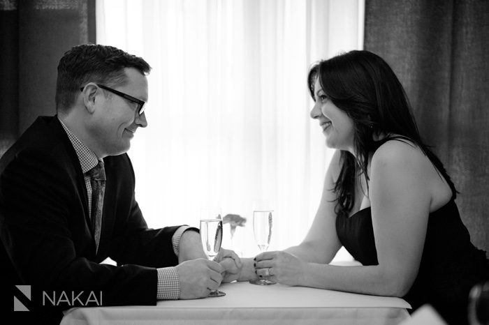 indoor chicago engagement photo