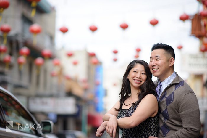 San Francisco chinatown engagement photo 