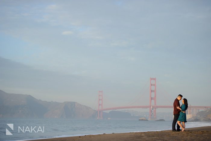 best san francisco golden gate bridge engagement photo SF