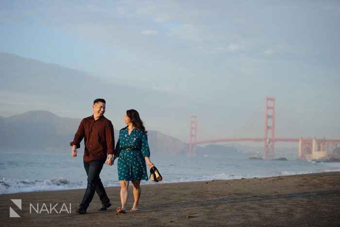 best golden gate bridge engagement photo SF