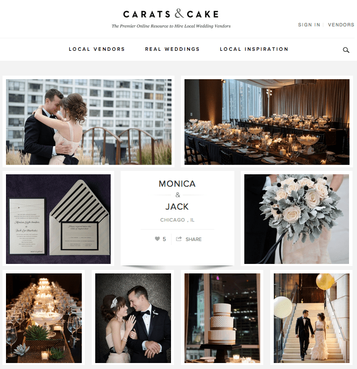 Carats & Cake trump wedding chicago blog