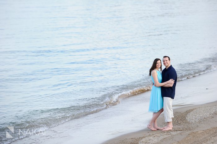 beach engagement photos chicago