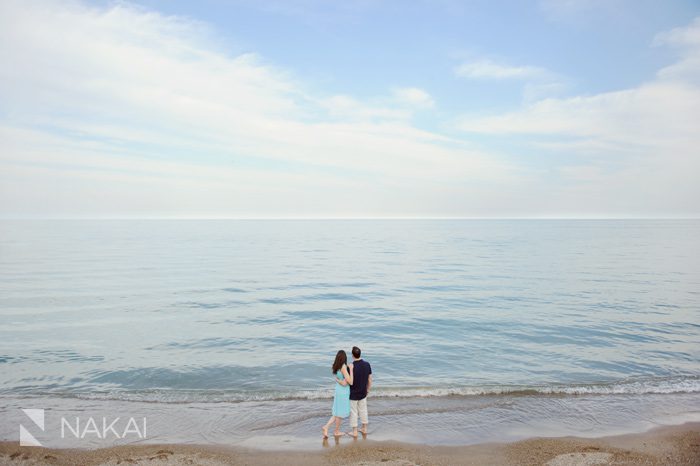 beach engagement pictures chicago