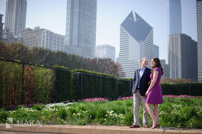 spring chicago engagement pictures