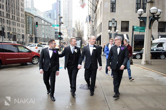 same sex wedding photo chicago 