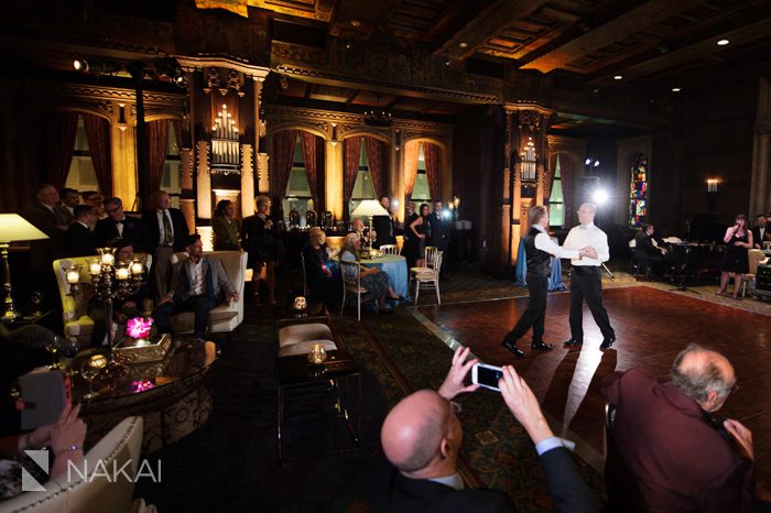 chicago intercontinental wedding reception picture gay same sex