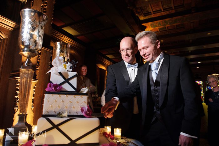 gay same sex chicago intercontinental wedding reception picture 