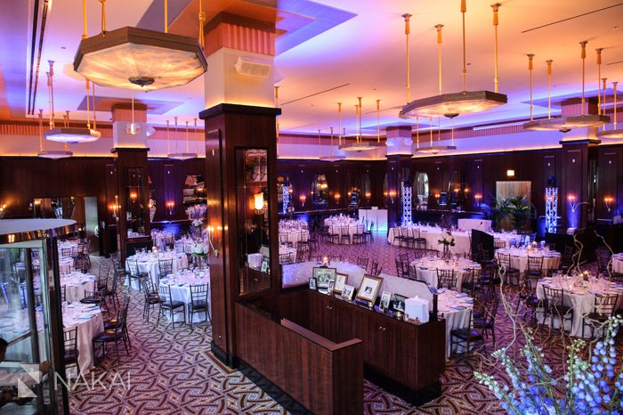 chicago montgomery club wedding photos reception room shot