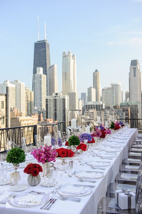 chicago public hotels hmr designs photo rehearsal dinner rooftop