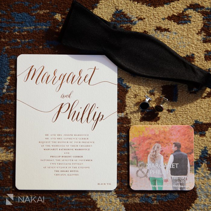 chicago luxury wedding invitation photo