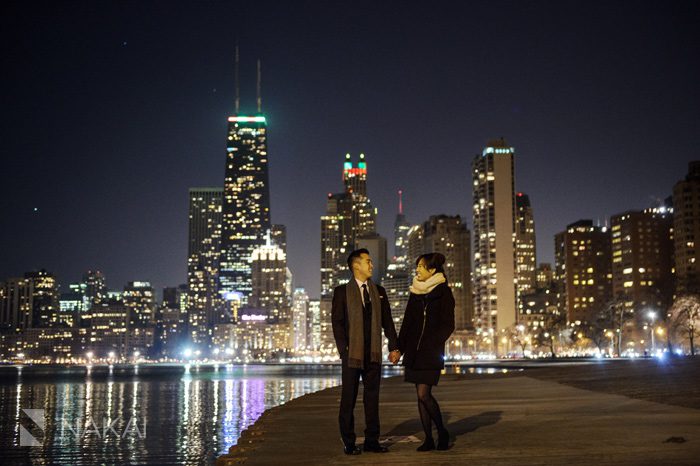 creative chicago engagement photos