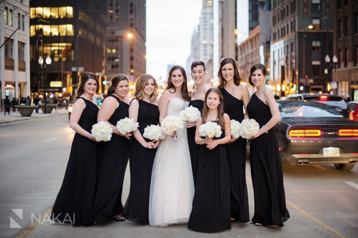 chicago wedding pictures michigan ave