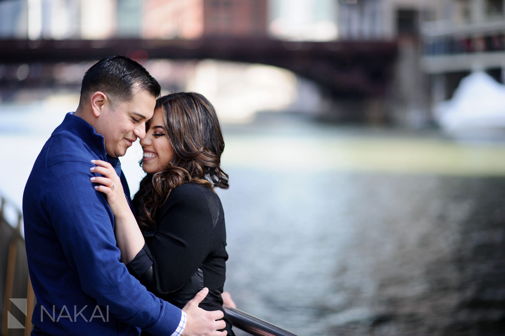 chicago esession river walk bridge photo