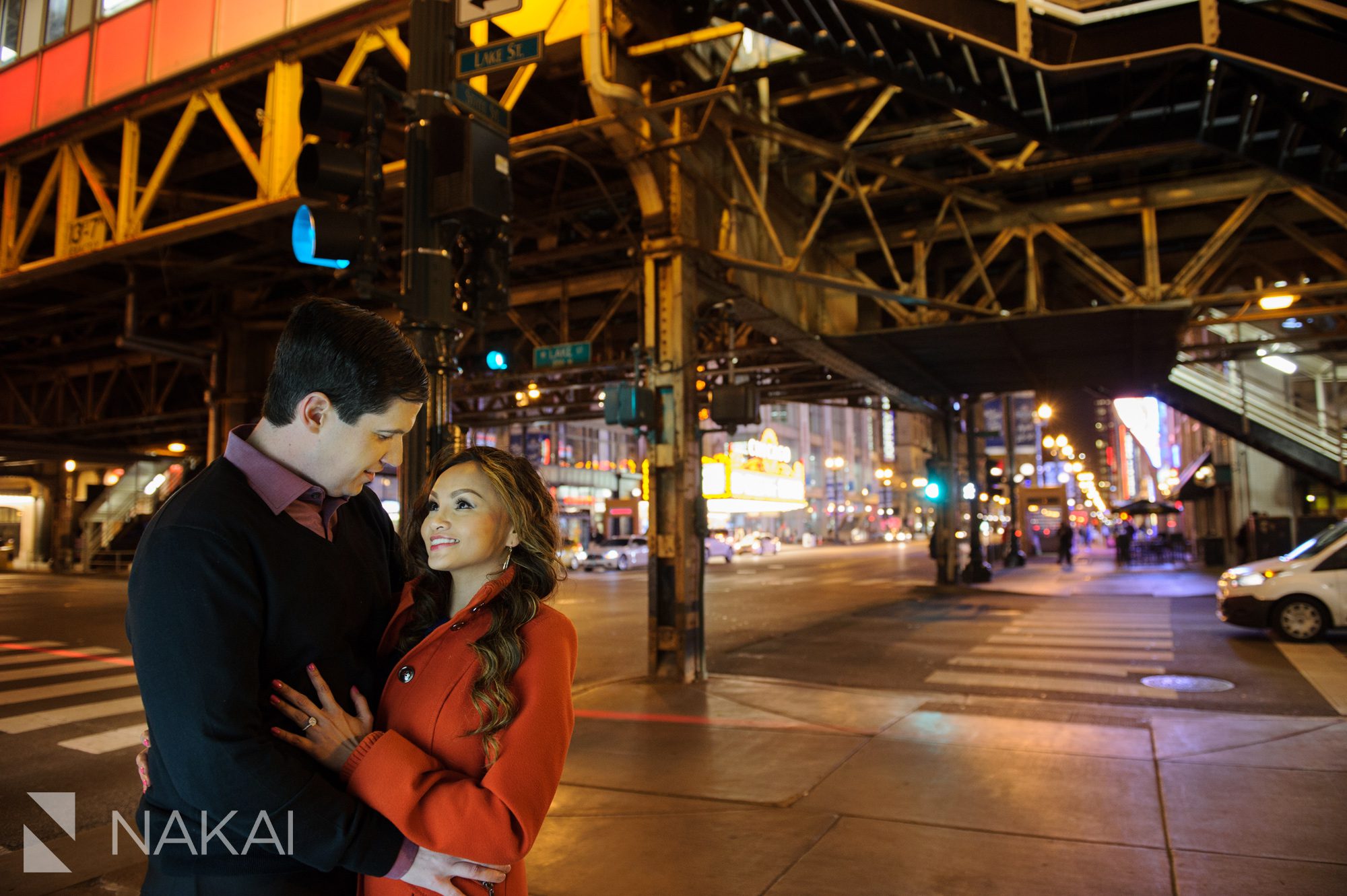 chicago river engagement photos