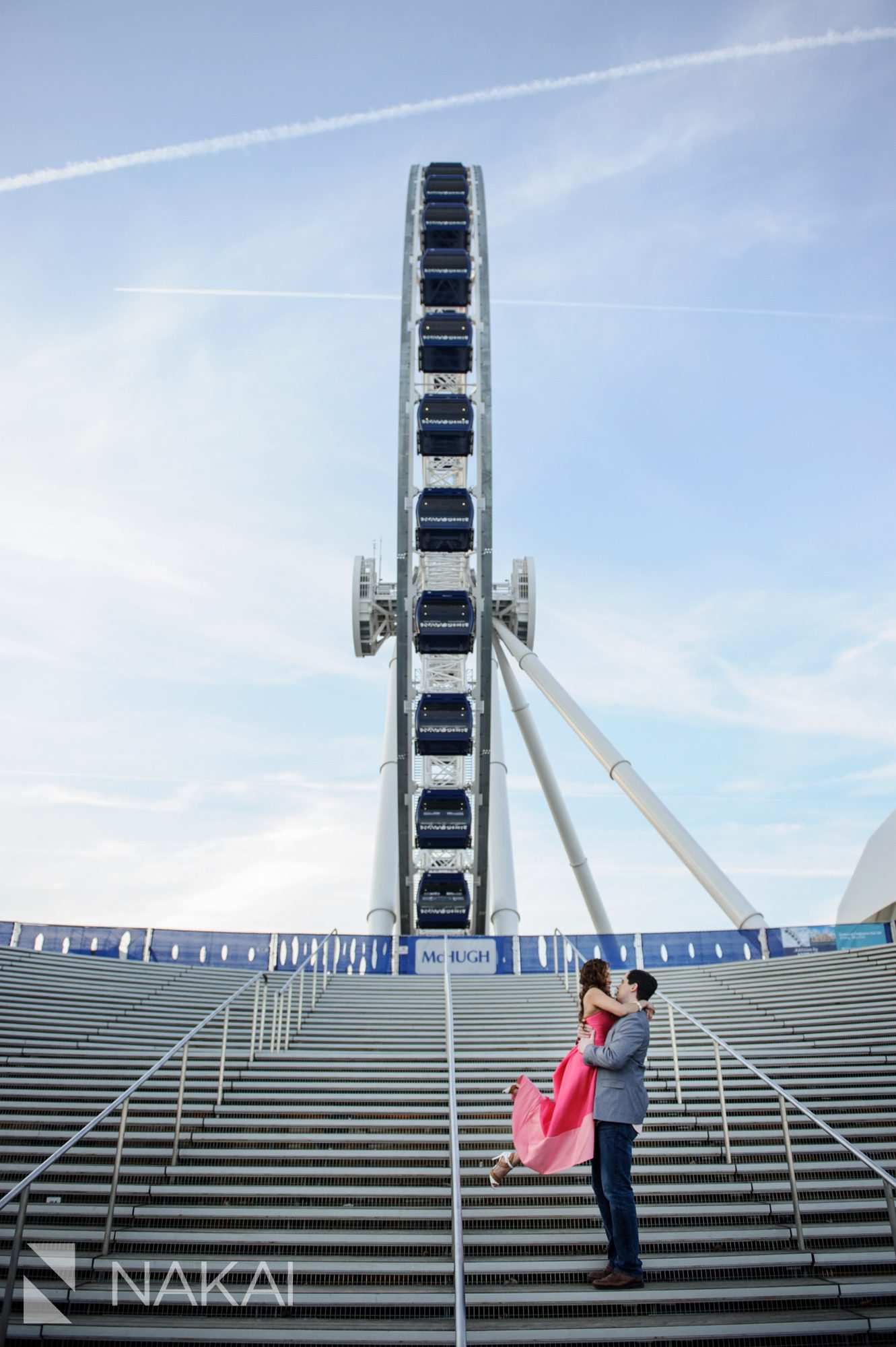 chicago navy pier engagement photography