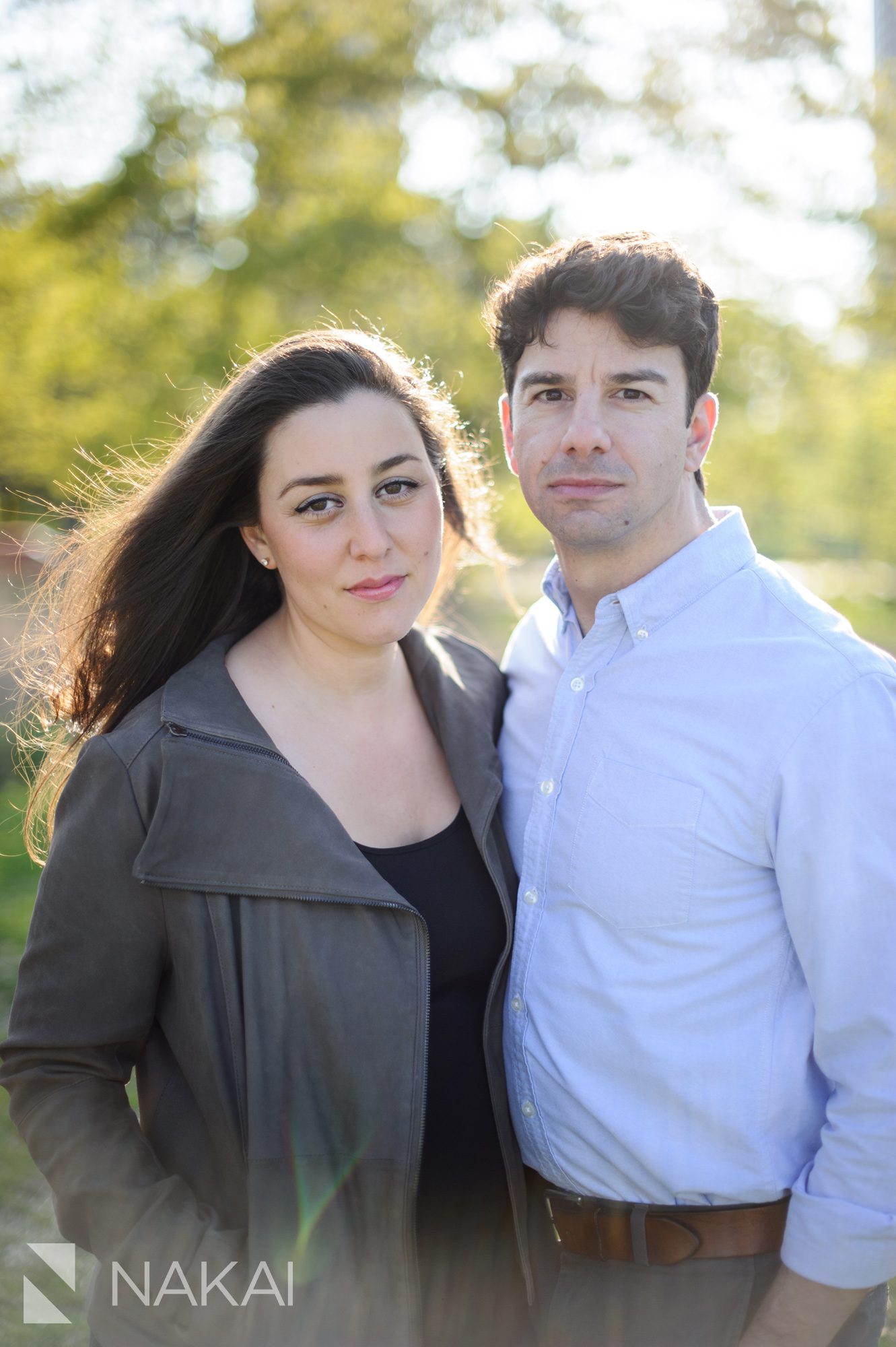 south pond chicago engagement picture 