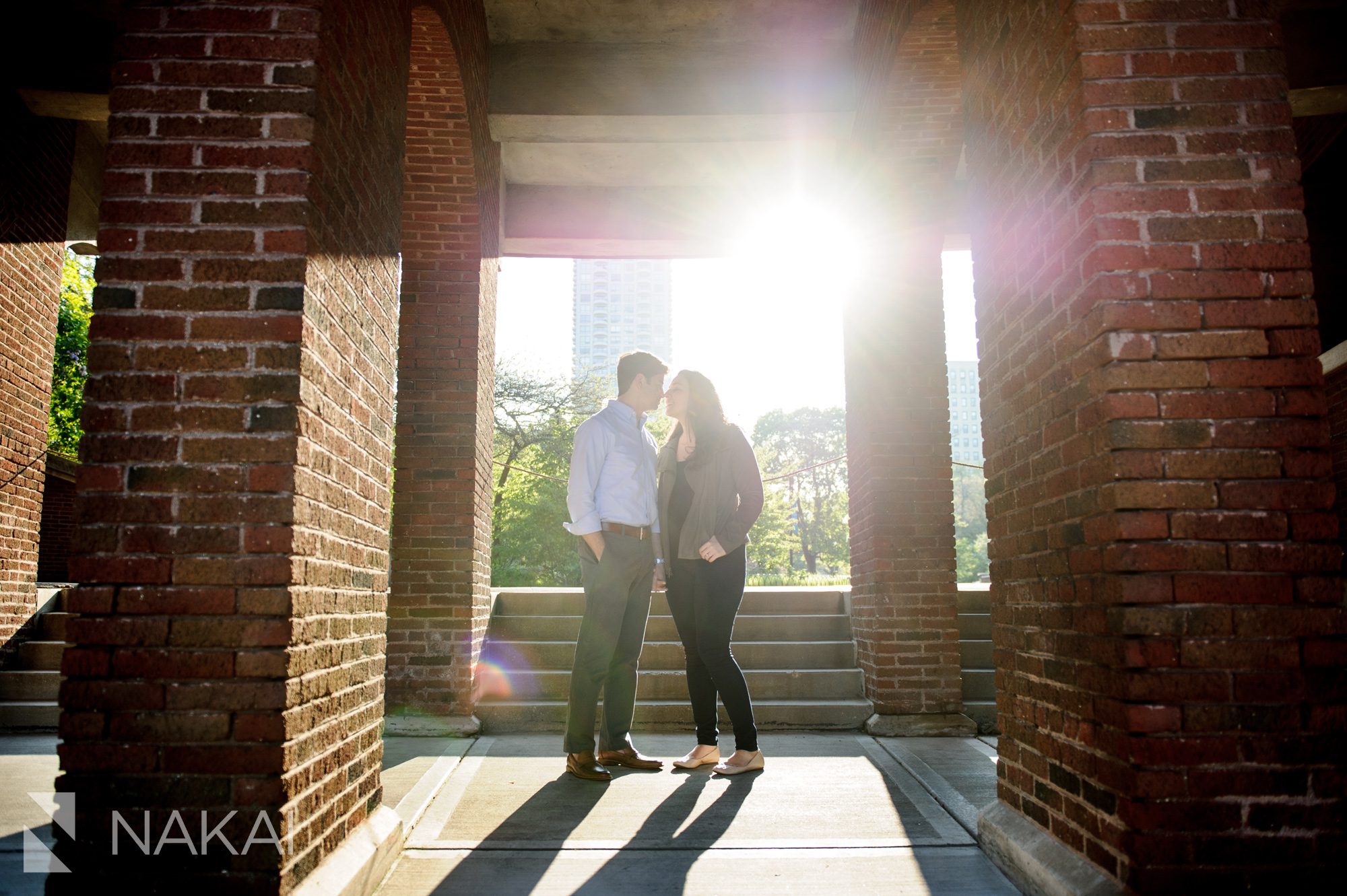 south pond chicago engagement photo 