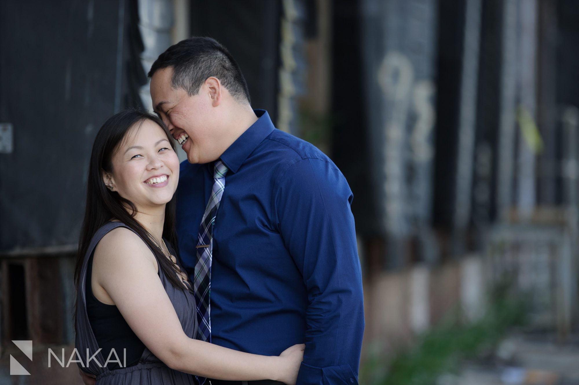 creative chicago engagement pictures industrial urban