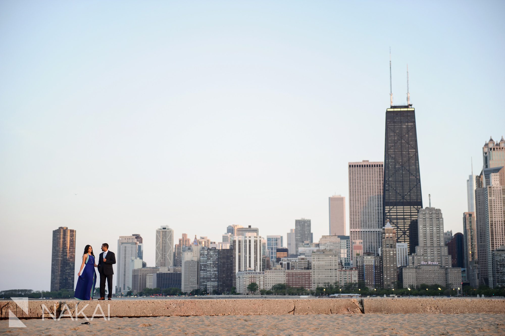 north avenue beach engagement photographer