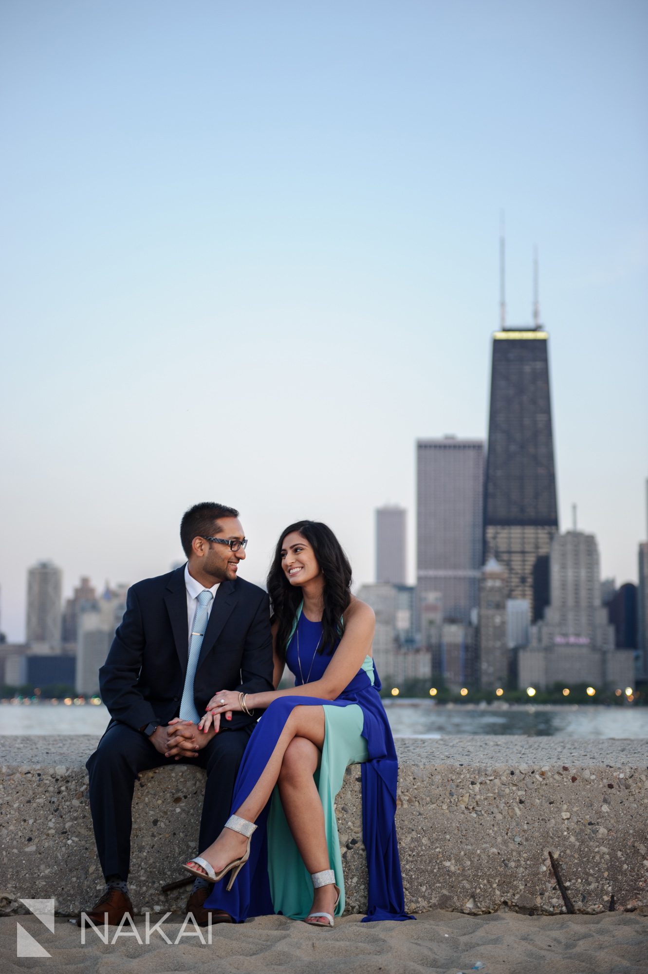 north avenue beach engagement pictures