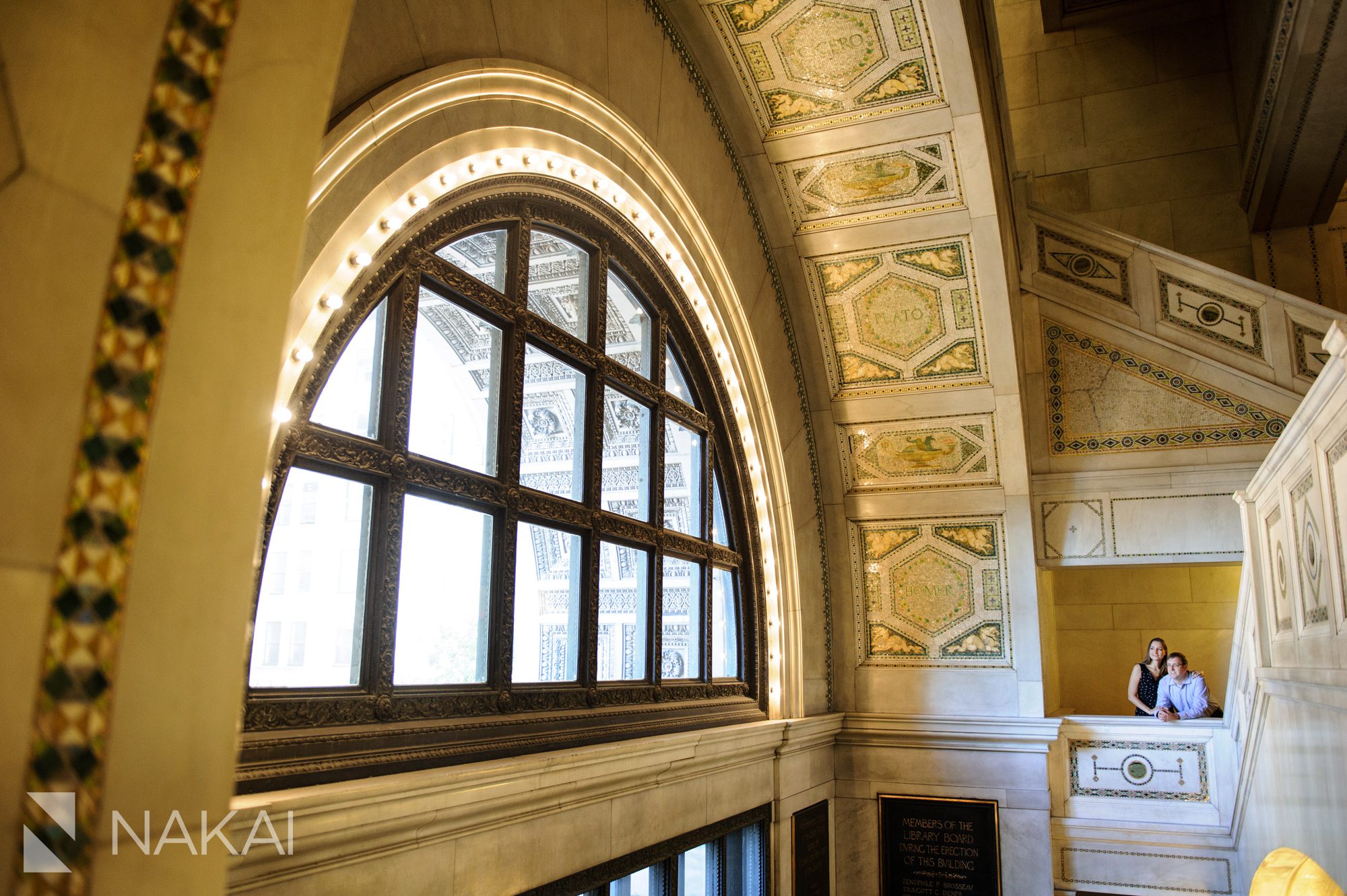 chicago cultural center engagement photographer