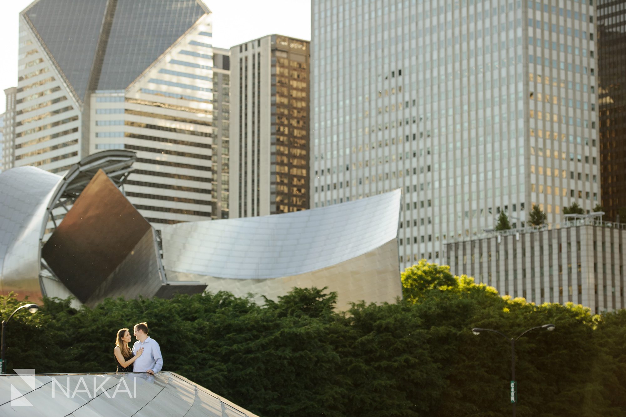 millennium park engagement photo