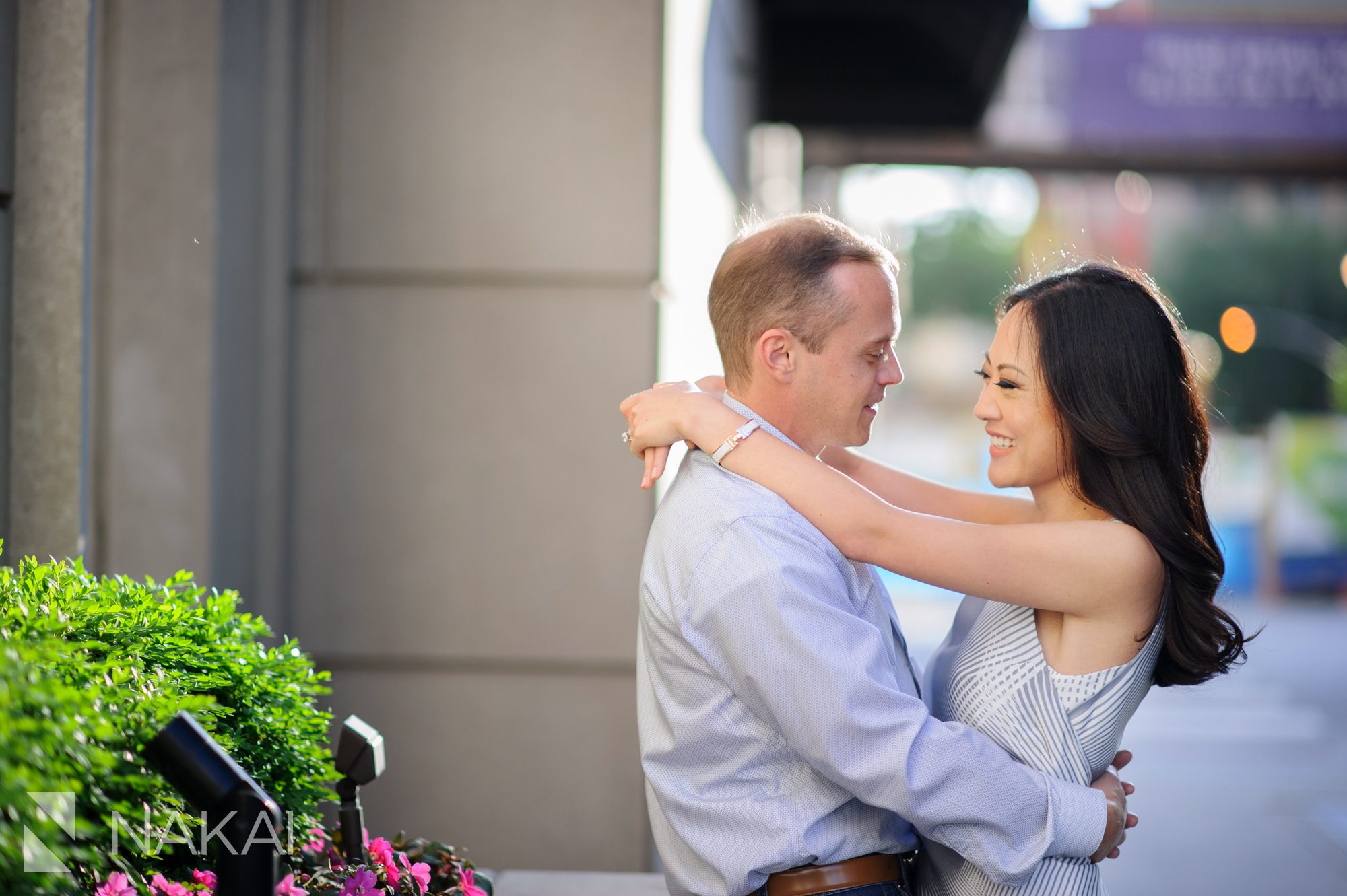 cute chicago engagement session photo
