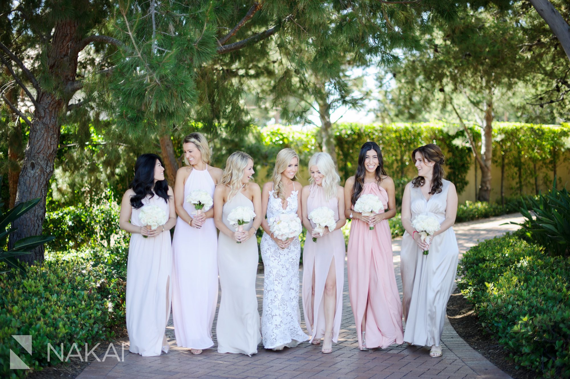 california destination wedding pelican hill picture bridal party