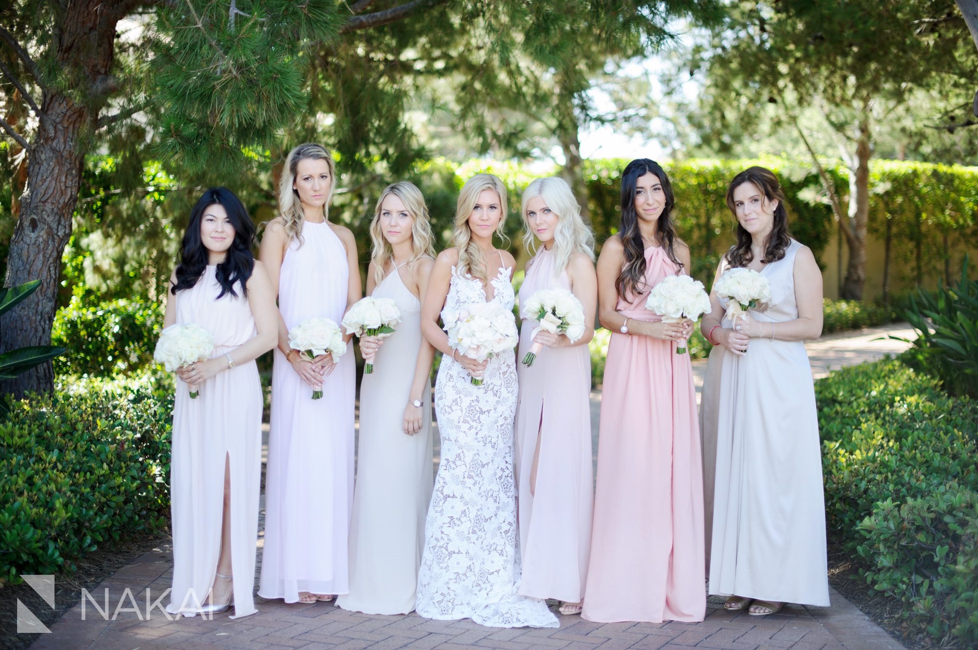wedding pelican hill picture bridal party