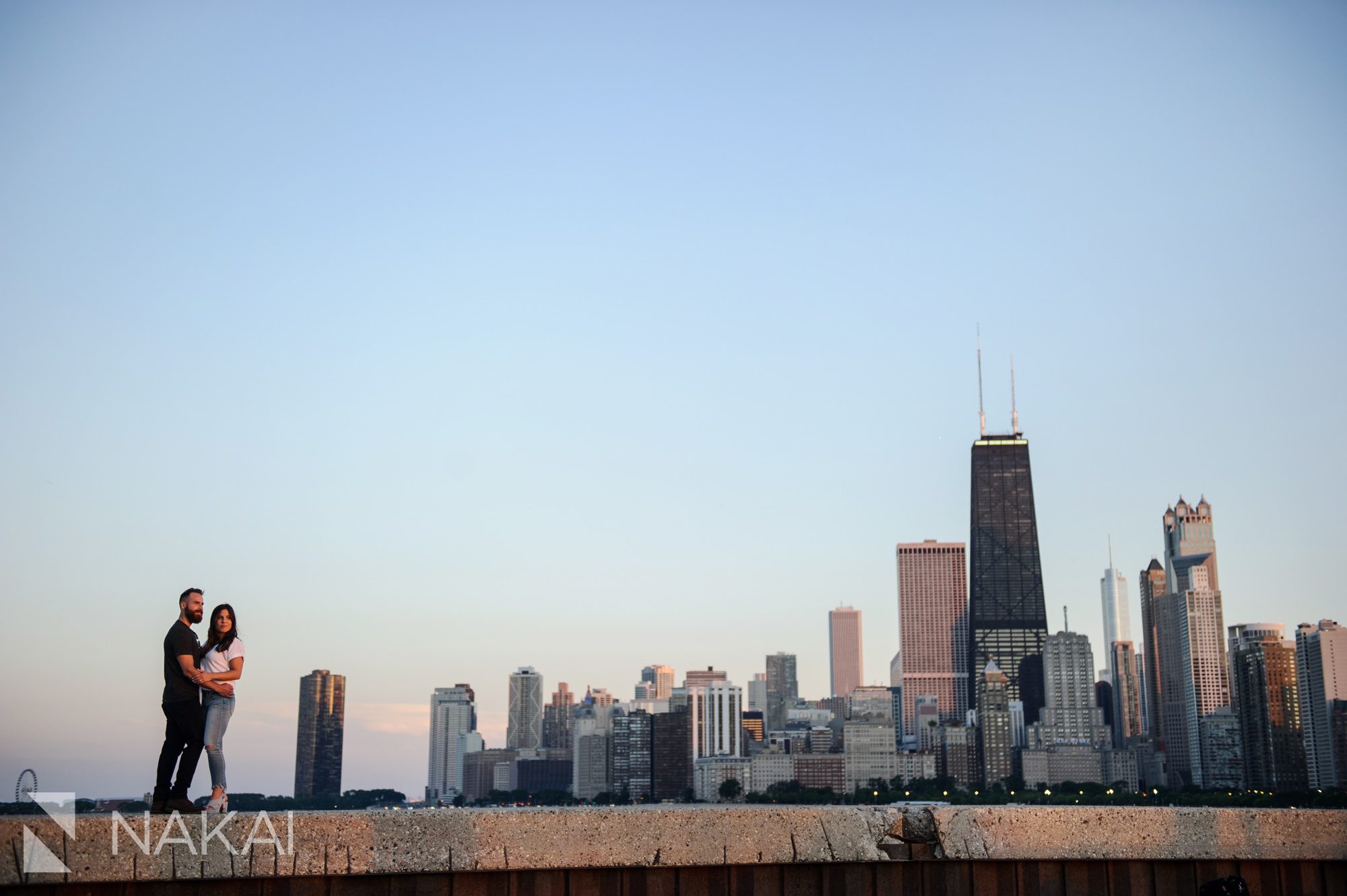 north ave beach engagement photos chicago