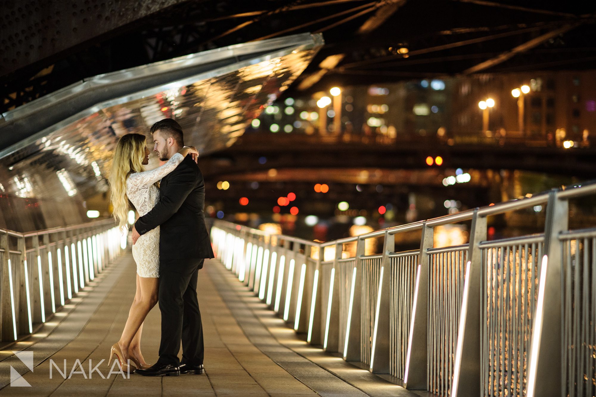 top night chicago pictures locations engagement photos