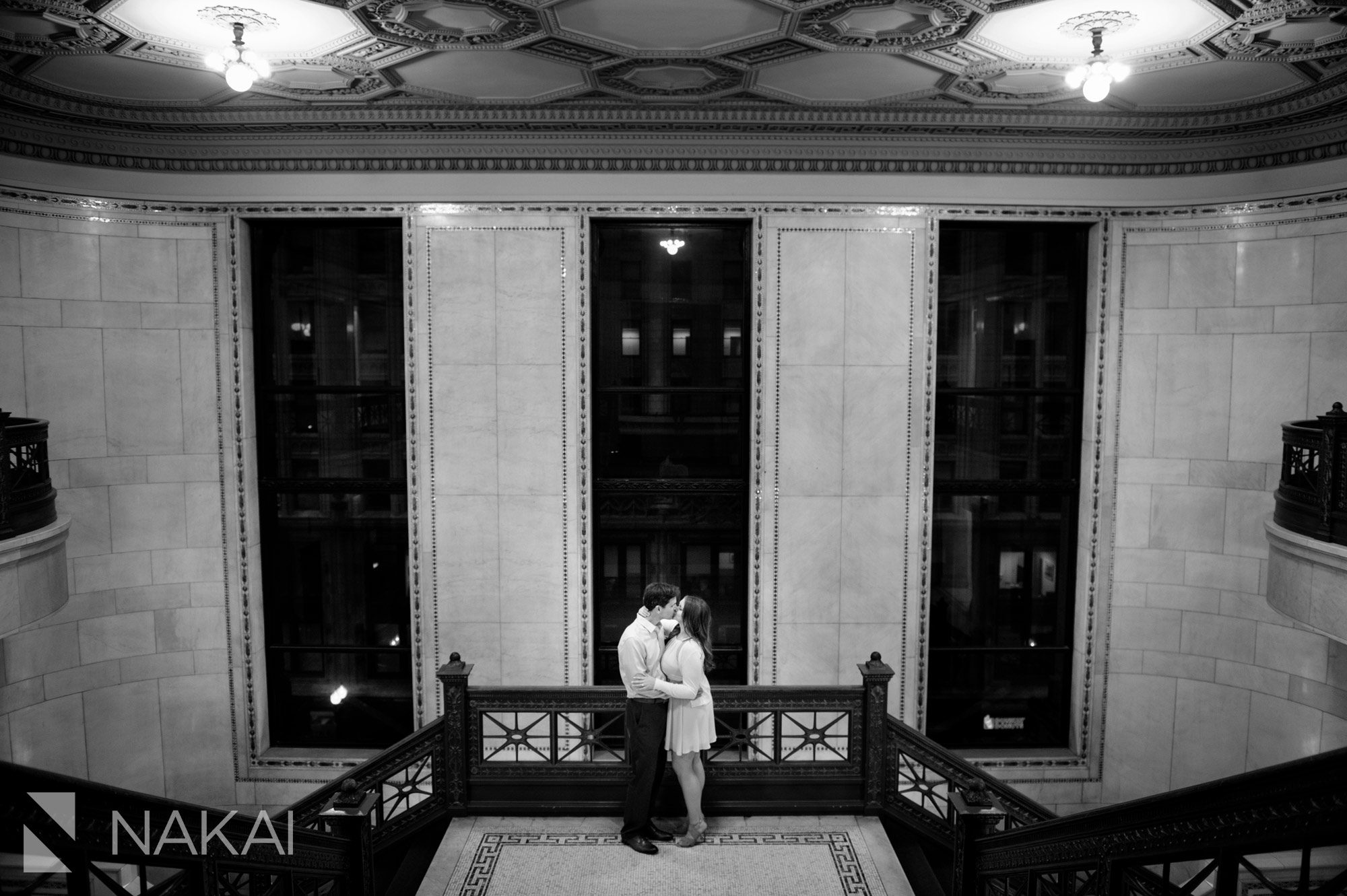 creative chicago engagement photo cultural center