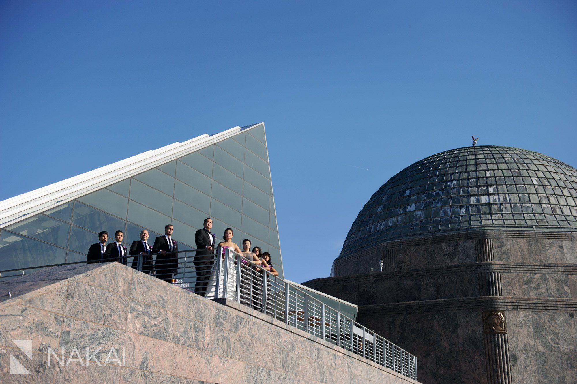 chicago wedding adler planetarium photos