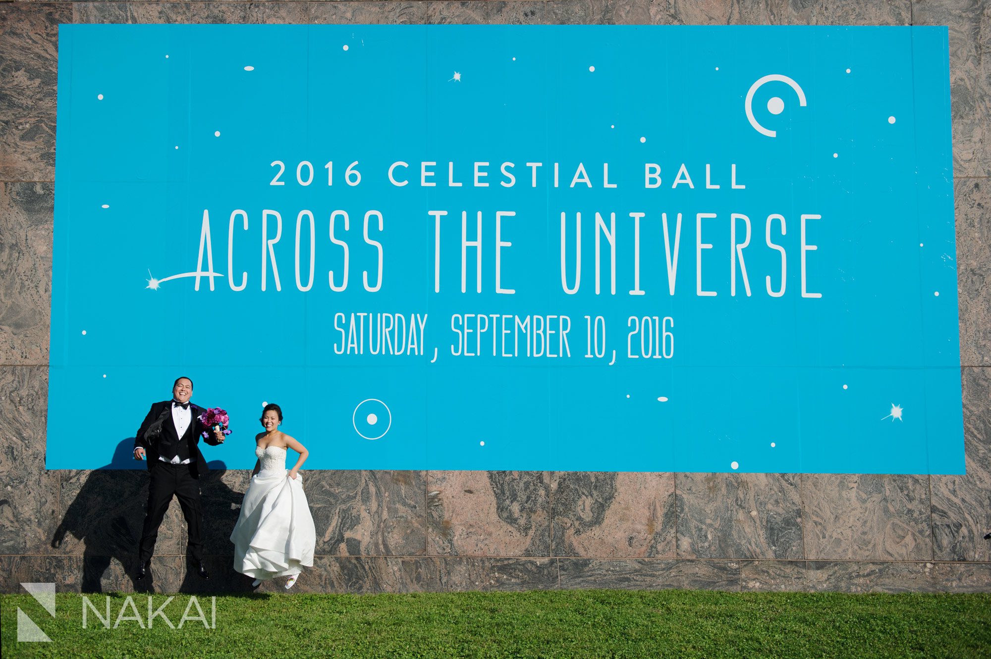 chicago wedding adler planetarium photos