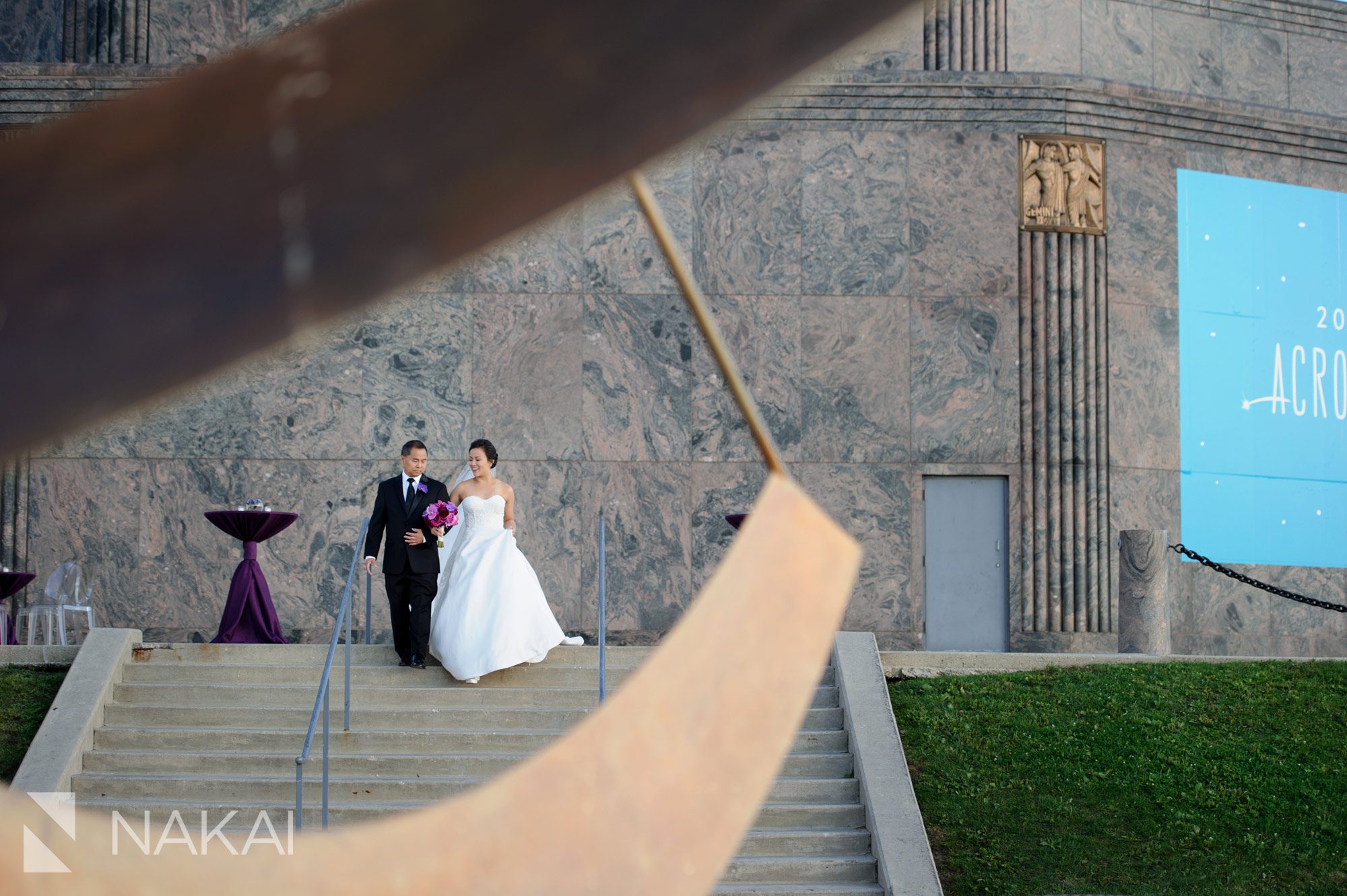 adler planetarium wedding ceremony photography museum