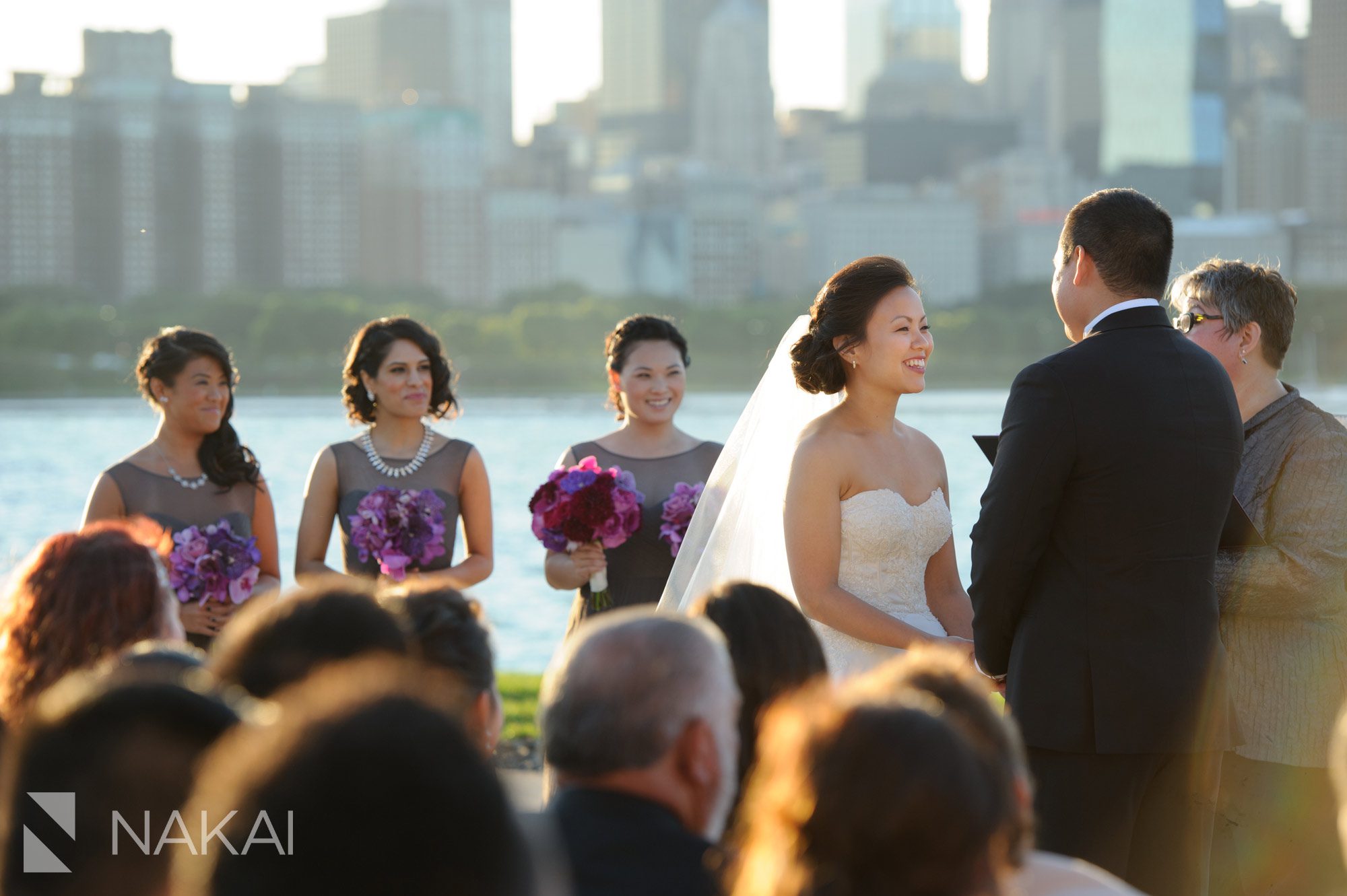 chicago wedding adler planetarium photos