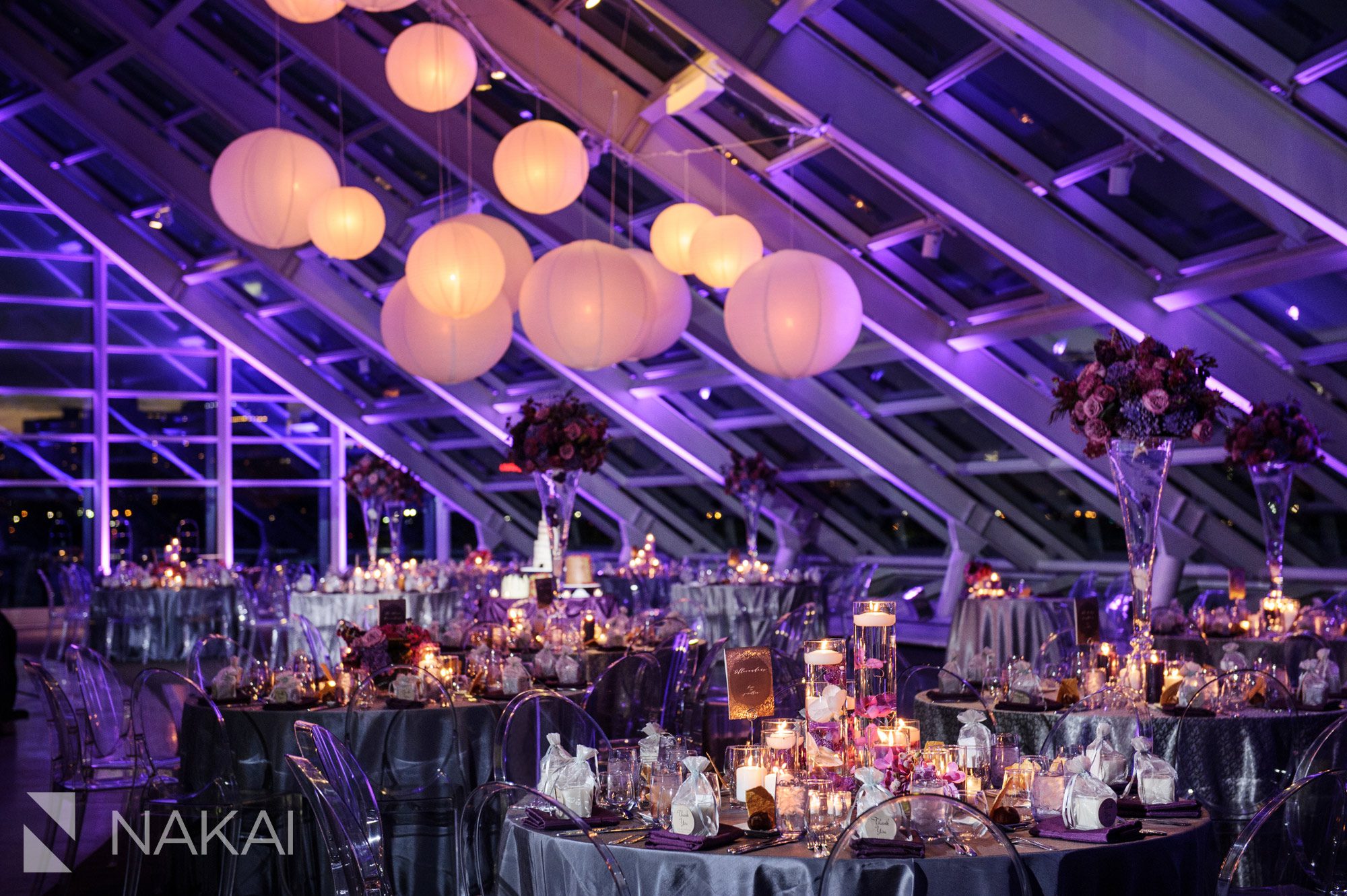 adler planetarium wedding reception photographer revel decor 